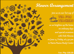 Tea for Teachers Flower Arrangement
